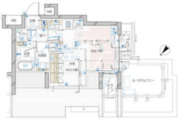 ザ・レジデンス駒込染井 504 間取り図