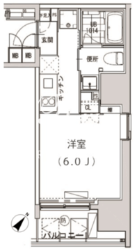 グランディオール広尾テラス 506 間取り図