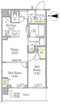 ヒーリングゲート押上 202 間取り図
