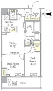 ヒーリングゲート押上 302 間取り図