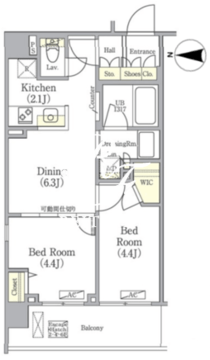 ヒーリングゲート押上 502 間取り図