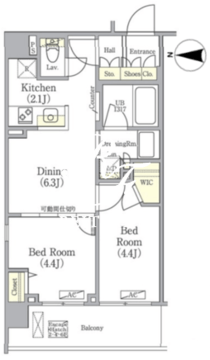 ヒーリングゲート押上 702 間取り図