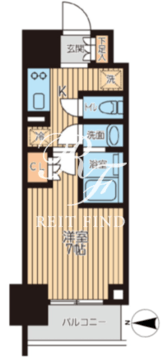 クロスレジデンス蒲田2 305 間取り図