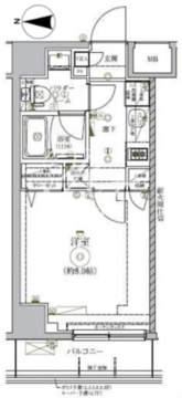 リルシアシティ東向島 204 間取り図
