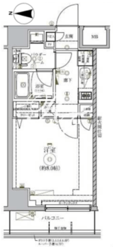 リルシアシティ東向島 205 間取り図
