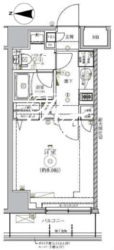 リルシアシティ東向島 504 間取り図