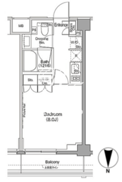 ザ・パークハビオ三軒茶屋テラス 311 間取り図