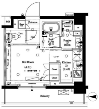 アークマーク品川中延ｓｔａ． 211 間取り図