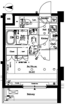 アークマーク品川中延ｓｔａ． 309 間取り図