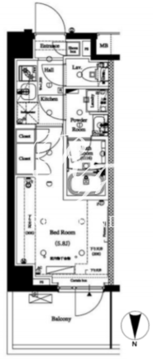 アークマーク品川中延ｓｔａ． 206 間取り図