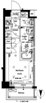 アークマーク品川中延ｓｔａ． 404 間取り図