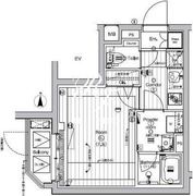 プレミアムキューブ新宿中井 409 間取り図