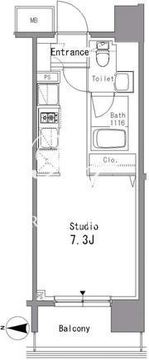 パークアクシス亀戸中央公園 603 間取り図