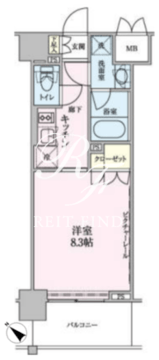 ザ・レジデンス赤坂檜町 415 間取り図