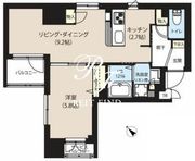 グランカーサ日本橋浜町 403 間取り図