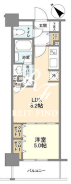 ジニア浅草 403 間取り図