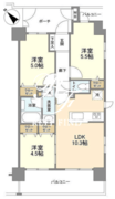 ジニア浅草 505 間取り図