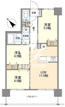ジニア浅草 902 間取り図