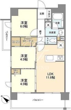 ジニア浅草 1001 間取り図