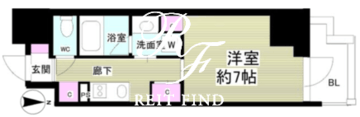 ミリアレジデンス根岸柳通 1001 間取り図