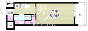 ミリアレジデンス根岸柳通 402 間取り図