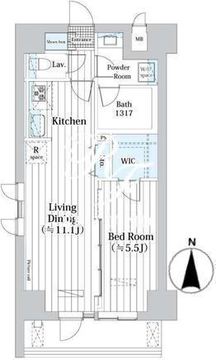Ｌ・ＢＡＳＥ押上 S-609 間取り図