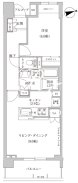 コンフォリア目黒青葉台 310 間取り図