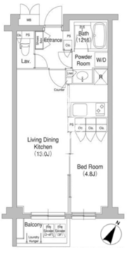 コンフォリア原宿 320 間取り図