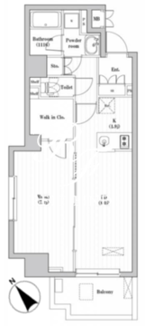 文京本駒込レジデンス 401 間取り図