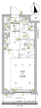 クレイシアIDZ新宿落合ディアコート 402 間取り図