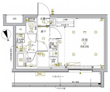 クレイシアIDZ新宿落合ディアコート 210 間取り図