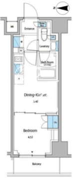 ルフォンプログレ門前仲町マークス 603 間取り図