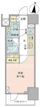 ザ・パークワンズ品川戸越 304 間取り図