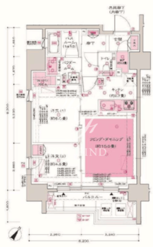 ディームス大井町 1001 間取り図