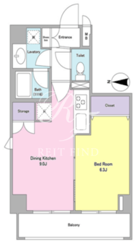 コンフォリア文京白山 401 間取り図