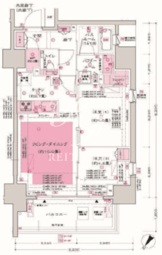 ディームス大井町 1004 間取り図
