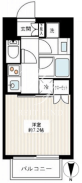 サンウッド錦糸町フラッツ 206 間取り図