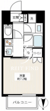 サンウッド錦糸町フラッツ 1005 間取り図