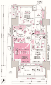 ディームス大井町 1303 間取り図