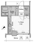 レジディア月島2 402 間取り図