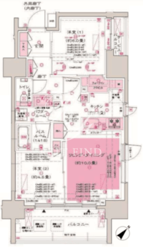 ディームス大井町 302 間取り図