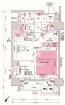 ディームス大井町 401 間取り図
