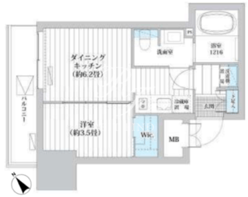 Ｌｕｍａ高輪 701 間取り図