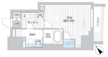 ライオンズフォーシア高輪 602 間取り図