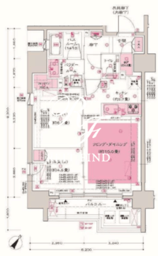 ディームス大井町 701 間取り図