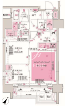 ディームス大井町 201 間取り図