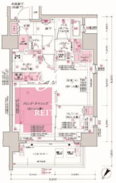 ディームス大井町 804 間取り図