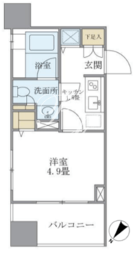 ブリリア日本橋茅場町 513 間取り図