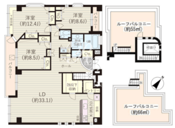 ＴＨＥ・ＮＡＡＫ 302 間取り図