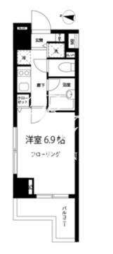 グロースメゾン亀戸 806 間取り図